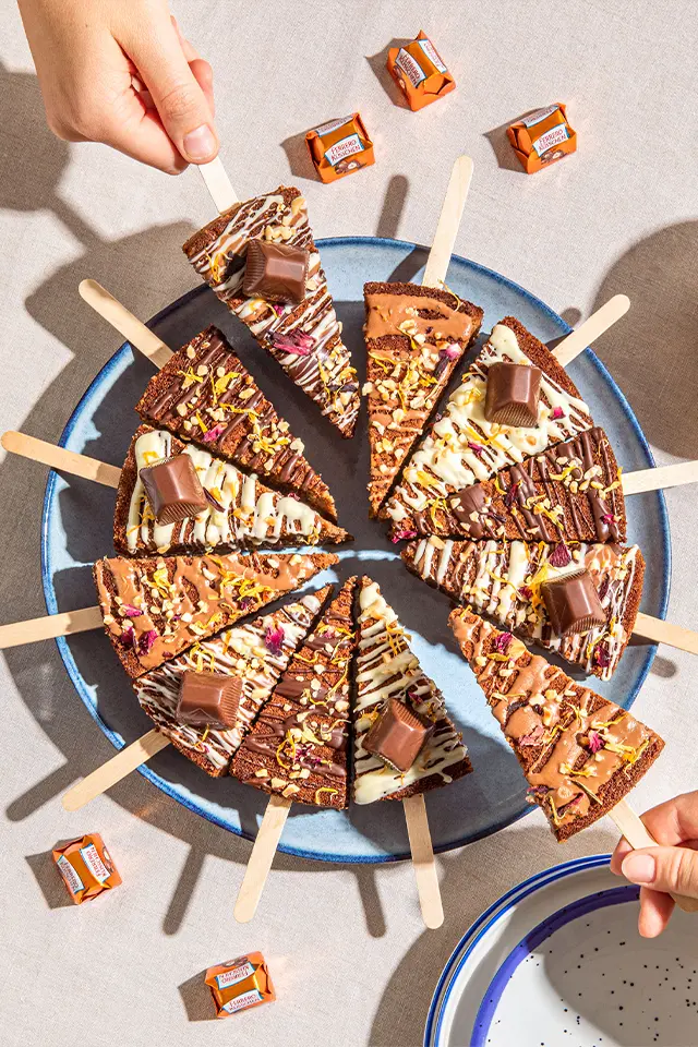 Schoko-Nuss-Kuchen am Stiel