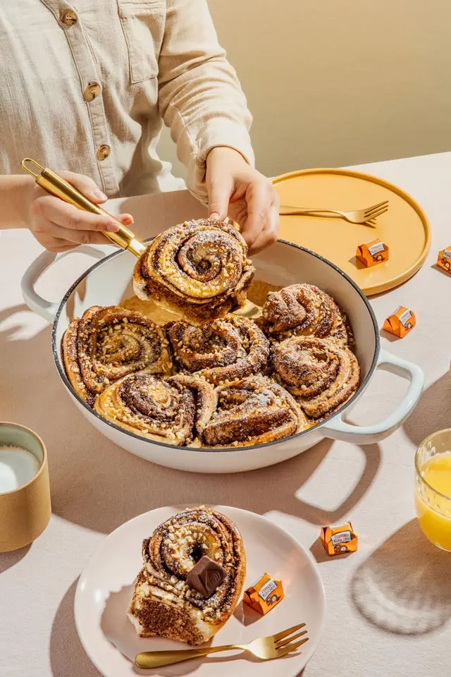 Vorschau Schokoladen-Haselnuss-Schnecken