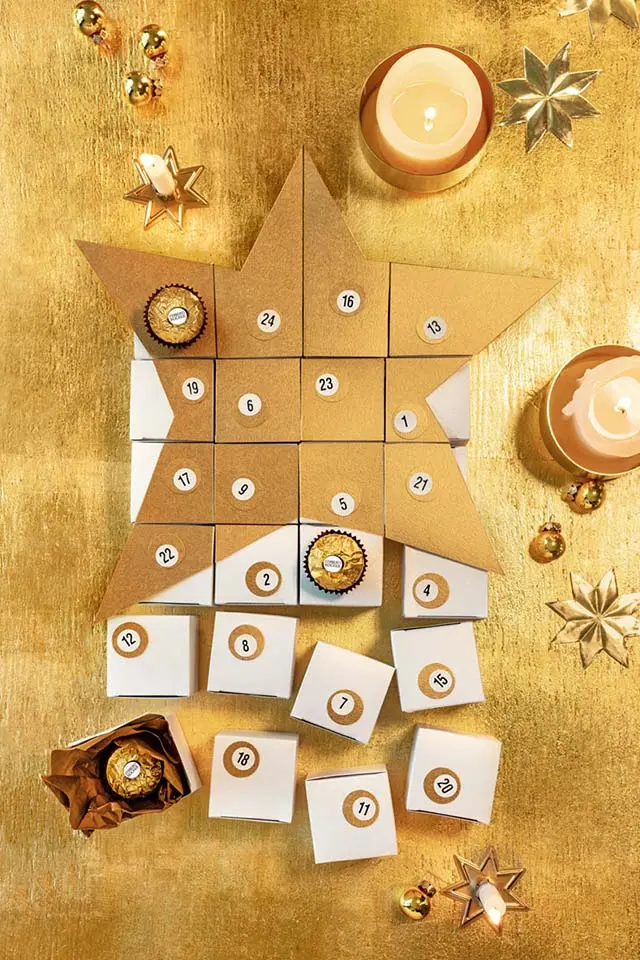 Vorschau Adventskalender mit Sternenpuzzle 