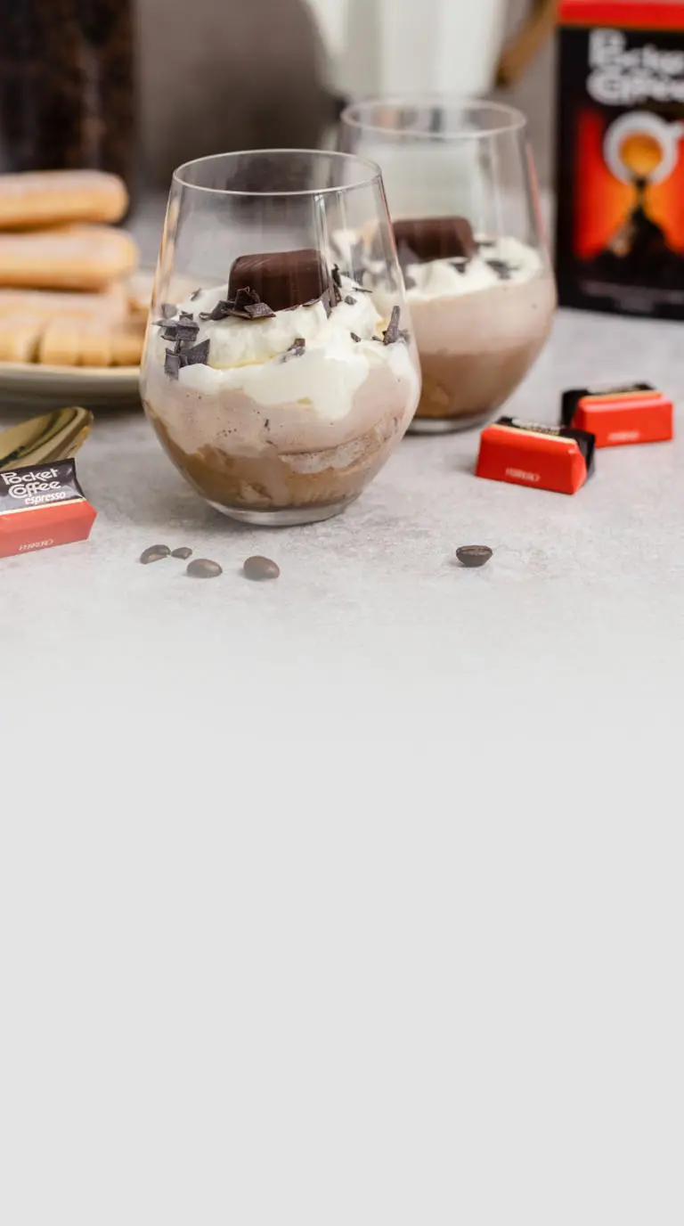 Tiramisu Affogato mit Pocket Coffee 