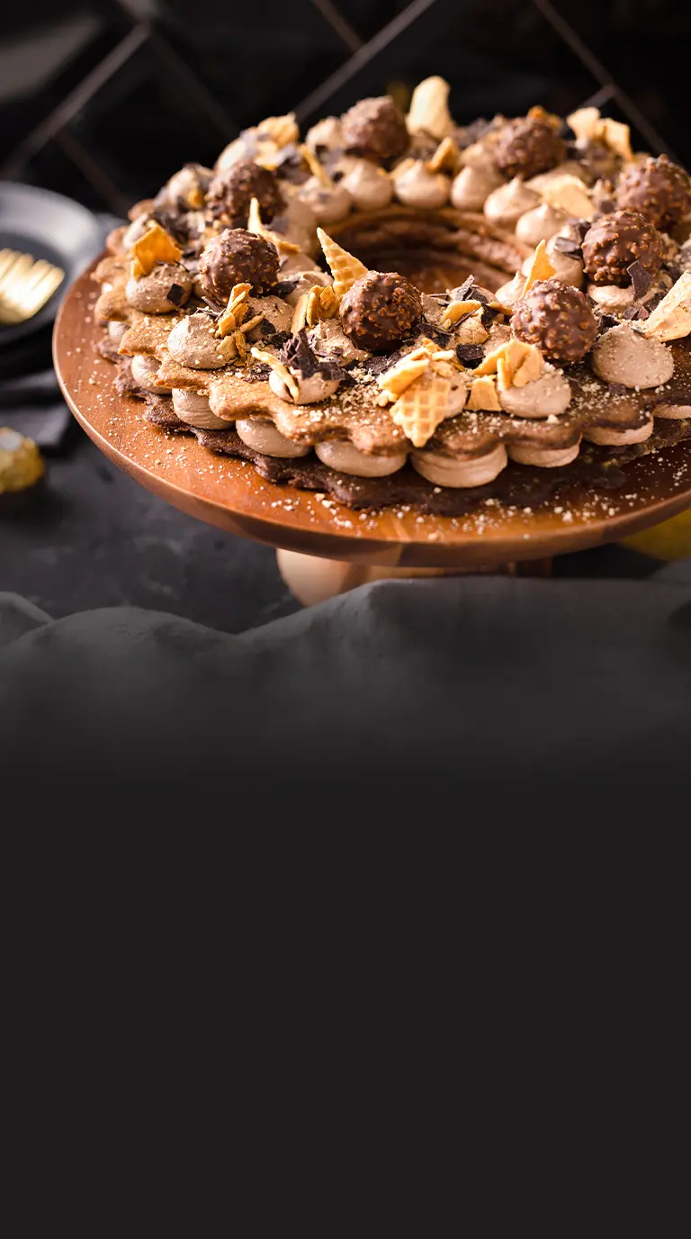 Cream Tarte mit Ferrero Rocher