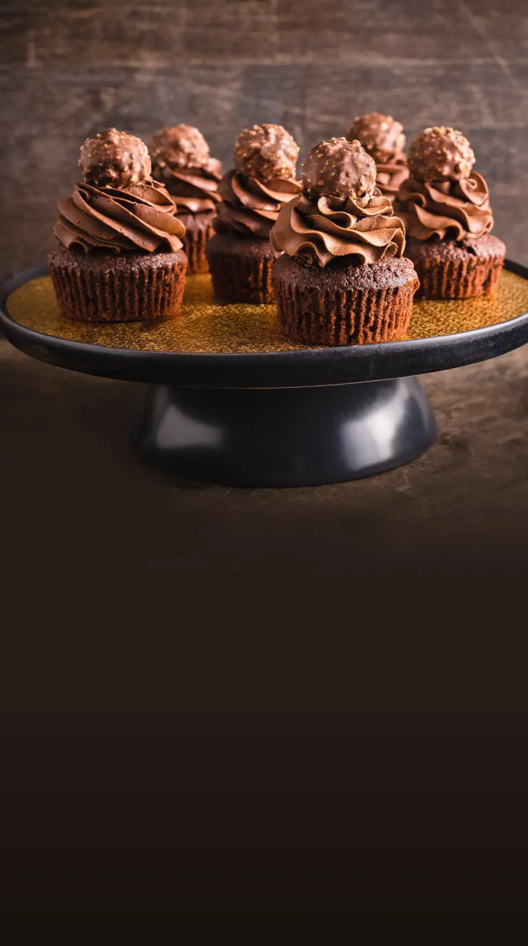 Cupcakes mit Ferrero Rocher 