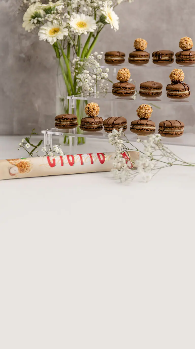 Haselnuss-Macarons mit GiOTTO 